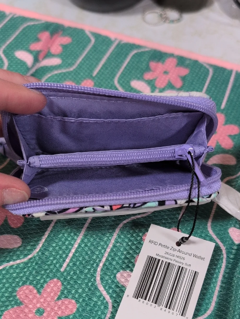 Vera Bradley Petite Zip Around Wallet - Picture 5 of 7